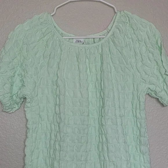Zara Girls Tops Green Size 13-14 * - Picture 6 of 8